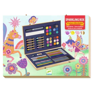   Djeco Kreatív eszközök - Festő és rajz készlet - Sparkling box of colours