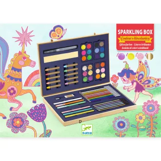   Djeco Kreatív eszközök - Festő és rajz készlet - Sparkling box of colours