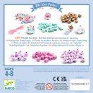 Djeco Fagyöngyök - Szivárvány - Wooden beads, Rainbow