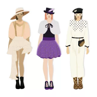   Djeco Papírbaba öltöztető - Elegáns gardrób - So chic wardrobe