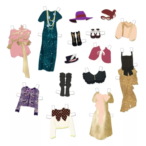 Djeco Papírbaba öltöztető - Elegáns gardrób - So chic wardrobe