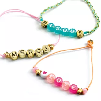   Djeco Ékszerkészítő készlet - Betű gyöngyök - Alphabet beads