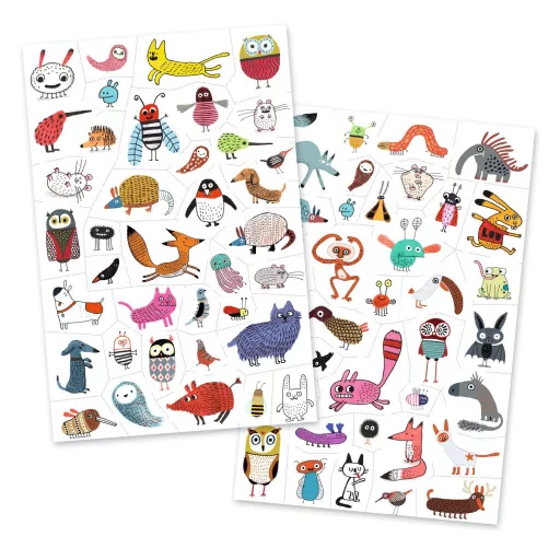 Djeco Tetováló matricák - Cukik és viccesek - Little critters