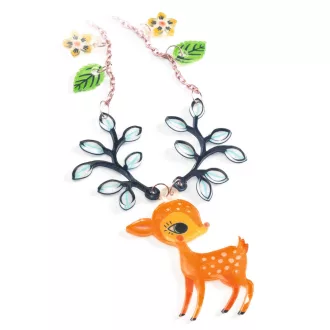   Djeco Csináld magad! - Magic plastic ékszerkészítés - Őzgida és madárka - The fawn and the bird