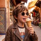 Olivio & Co polarizált napszemüveg 5-12 év - Round Sand Beige