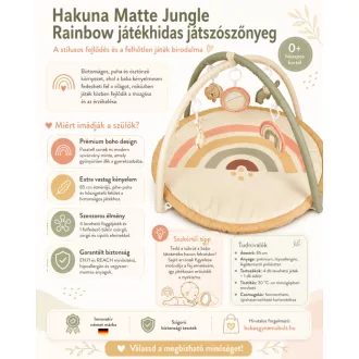 Hakuna matte játékhidas játszószőnyeg - Jungle Rainbow