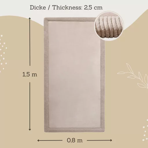 Hakuna matte memóriahabos puha gyerekszőnyeg 80x150 cm - Bézs