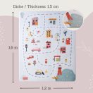 Hakuna matte memóriahabos puha gyerekszőnyeg 160x120 cm - Város