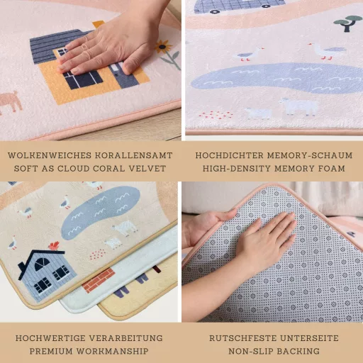 Hakuna matte memóriahabos puha gyerekszőnyeg 160x120 cm - Szafari túra
