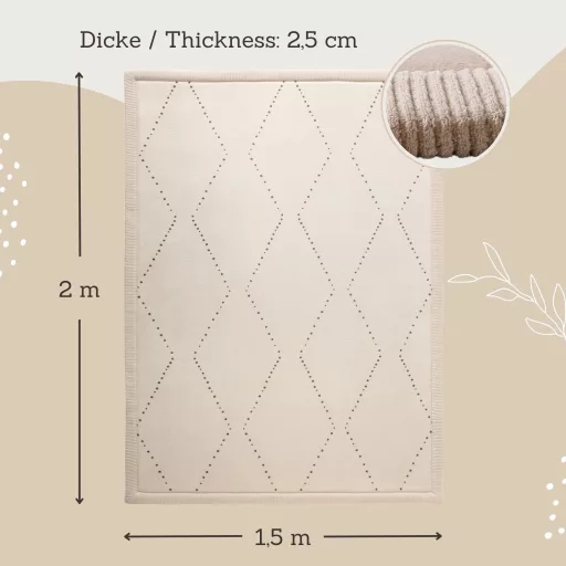 Hakuna matte memóriahabos puha gyerekszőnyeg 150x200 cm - Nordic Grid