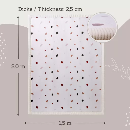 Hakuna matte memóriahabos puha gyerekszőnyeg 150x200 cm - Konfetti