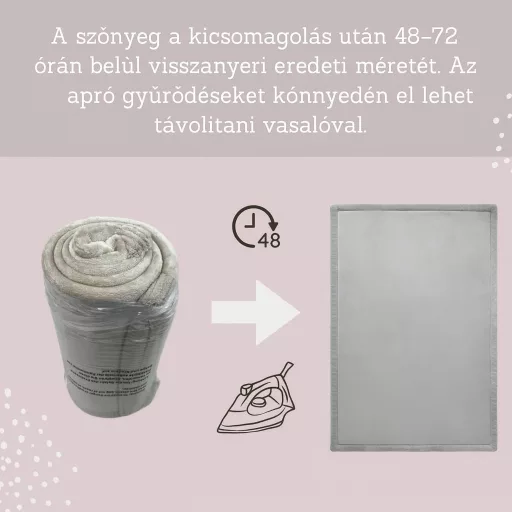 Hakuna matte memóriahabos puha gyerekszőnyeg 150x200 cm - Sötétszürke