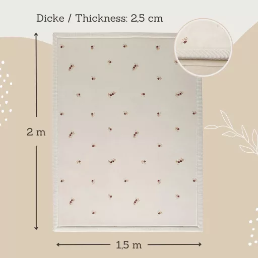 Hakuna matte memóriahabos puha gyerekszőnyeg 150x200 cm - Floral