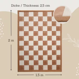   Hakuna matte memóriahabos puha gyerekszőnyeg 150x200 cm - Négyzetek