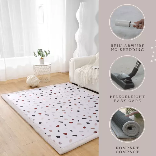 Hakuna matte memóriahabos puha gyerekszőnyeg 150x200 cm - Négyzetek