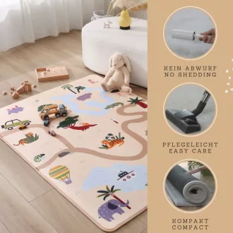   Hakuna matte memóriahabos puha gyerekszőnyeg 150x200 cm - Szafari túra