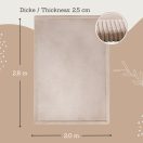 Hakuna matte memóriahabos puha gyerekszőnyeg 200x280 cm - Bézs