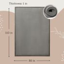 Hakuna matte memóriahabos puha gyerekszőnyeg 200x280 cm - Sötétszürke