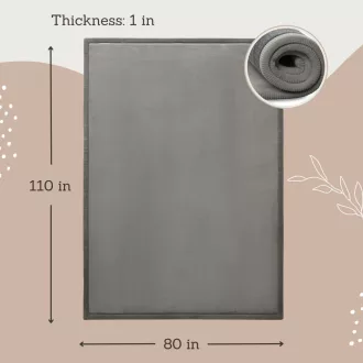   Hakuna matte memóriahabos puha gyerekszőnyeg 200x280 cm - Sötétszürke