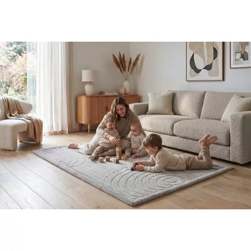 Hakuna matte memóriahabos puha gyerekszőnyeg 150x200 cm - Linea szürke