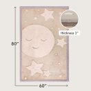 Hakuna matte memóriahabos puha gyerekszőnyeg 150x200 cm - Moon & Stars