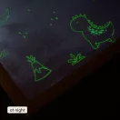 Hakuna matte memóriahabos puha gyerekszőnyeg 170x120 cm - Világító Dínók