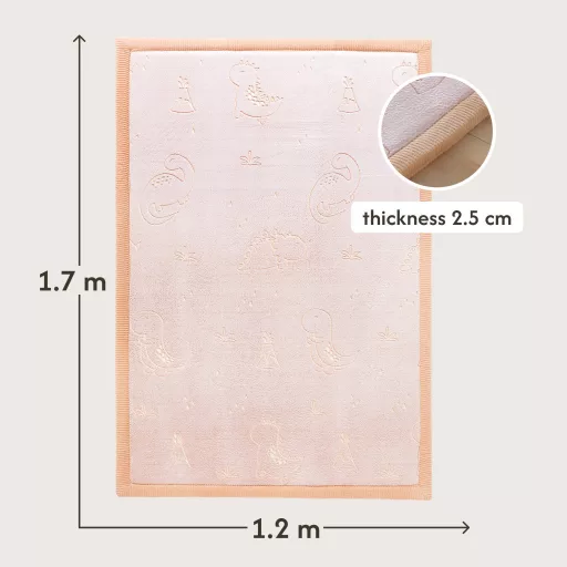Hakuna matte memóriahabos puha gyerekszőnyeg 170x120 cm - Világító Dínók