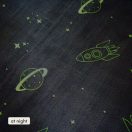 Hakuna matte memóriahabos puha gyerekszőnyeg 170x120 cm - Világító bolygók