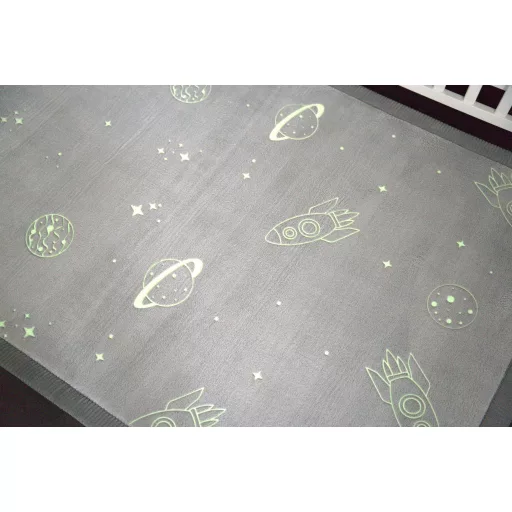 Hakuna matte memóriahabos puha gyerekszőnyeg 170x120 cm - Világító bolygók