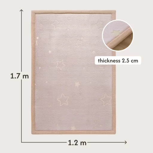 Hakuna matte memóriahabos puha gyerekszőnyeg 170x120 cm - Világító csillagok