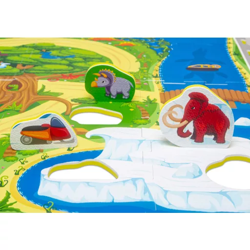 Hakuna matte puzzle játszószőnyeg 120x120 cm - Dinoszauruszok