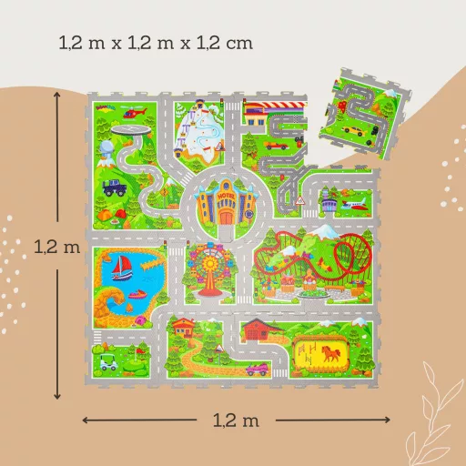 Hakuna matte puzzle játszószőnyeg 120x120 cm - Vakáció