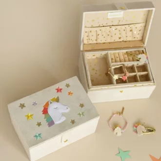 Rockahula Kids nagyméretű ékszertartó doboz - Rainbow Unicorn