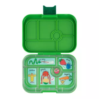 Yumbox Original uzsonnás doboz 6 rekesszel - Jurassic Green Funny Monsters