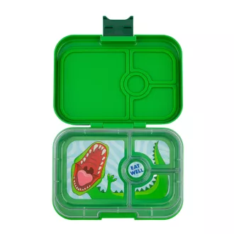 Yumbox Panino uzsonnás doboz 4 rekesszel - Jurassic Green Dinosaur