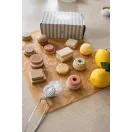 Teasütemények, tépőzáras fa játékkészlet Jabadabado