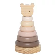 Toronyépítő játék macis, natúr Jabadabado