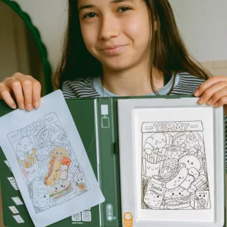   Kidywolf átvilágítós rajztábla 30 mintával - Kavalkád - K-Draw Pad Méli-Mélo