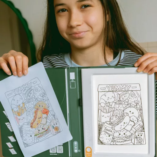 Kidywolf átvilágítós rajztábla 30 mintával - Kavalkád - K-Draw Pad Méli-Mélo