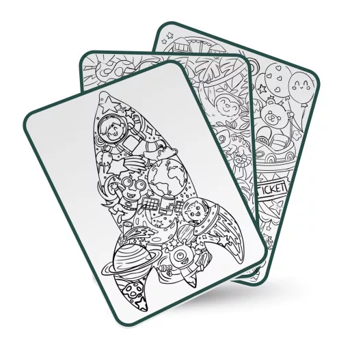 Kidywolf átvilágítós rajztábla 30 mintával - Kavalkád - K-Draw Pad Méli-Mélo