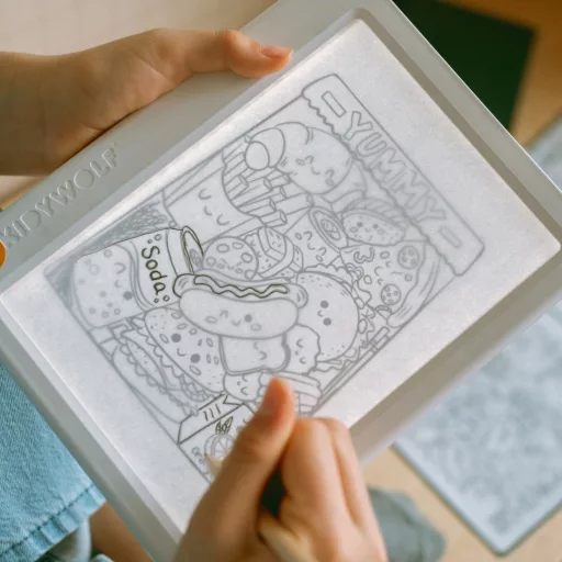 Kidywolf átvilágítós rajztábla 30 mintával - Kavalkád - K-Draw Pad Méli-Mélo