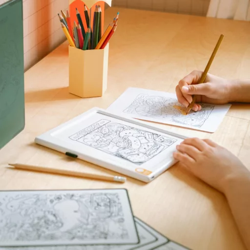 Kidywolf átvilágítós rajztábla 30 mintával - Kavalkád - K-Draw Pad Méli-Mélo