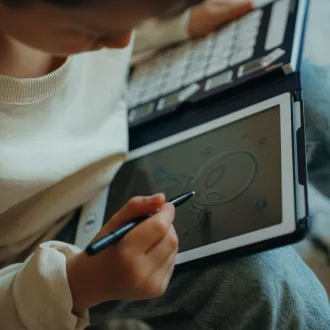 Kidywolf LCD rajztábla - Galaxis - Kidydraw Mini Galaxy