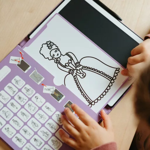 Kidywolf LCD rajztábla - Hercegnők - Kidydraw Mini Princess