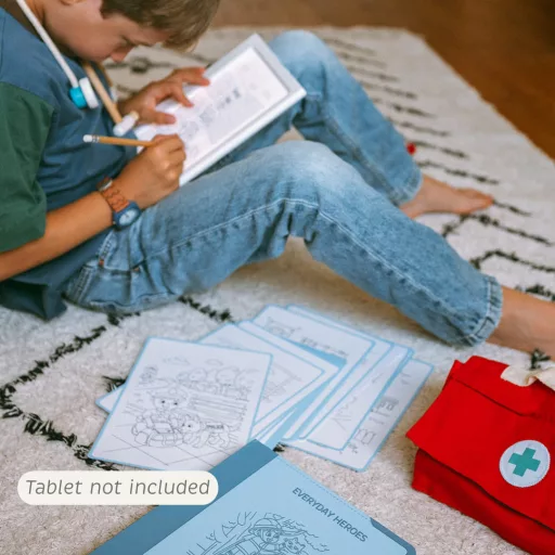 Kidywolf mintafüzet Kidydraw Pad 6 rajztáblához - Hétköznapi hősök - Everyday Heroes