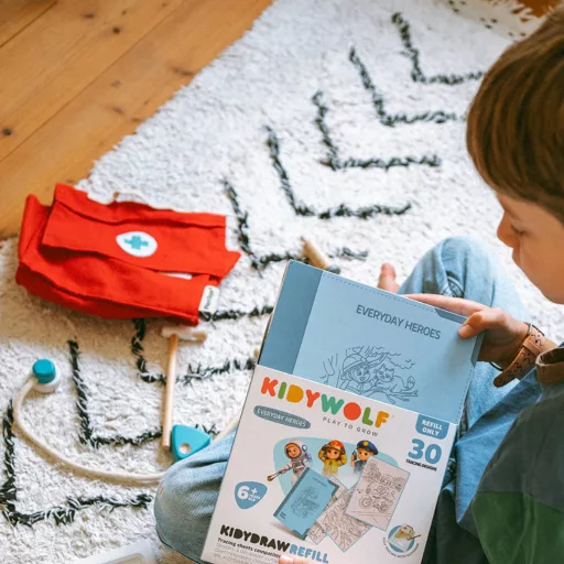 Kidywolf mintafüzet Kidydraw Pad 6 rajztáblához - Hétköznapi hősök - Everyday Heroes