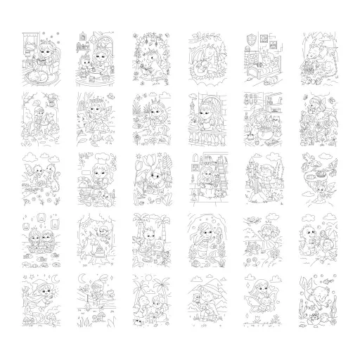 Kidywolf mintafüzet Kidydraw Pad 6 rajztáblához - Mesevilág - Once Upon a Time