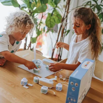   Kidywolf áramkör építő készlet - Kezdő szett 11 elemmel - Kidyelec Starter