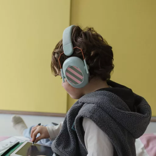 Kidywolf zajvédő fülvédő gyerekeknek - Kék - Kidynoise Blue