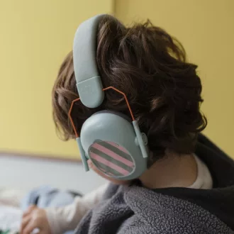   Kidywolf zajvédő fülvédő gyerekeknek - Zöld - Kidynoise Green
